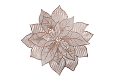 Set of 6 Rose Gold Floral Cutwork Placemat