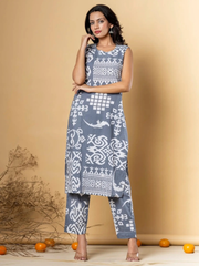 Stylish Co-Ord Set with Block Print