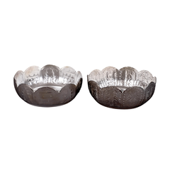 Silver elegant bowls