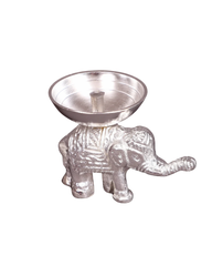 Elegant Silver Elephant Diya