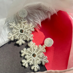 Snowflake Winter Themed Earrings