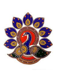 Acrylic Rangoli in Peacock Design – Multicolour Decorative Art