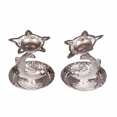 German Silver Diyas for Decorations