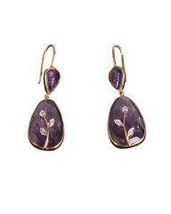 Lovely Amethyst Earring in Gold Plating