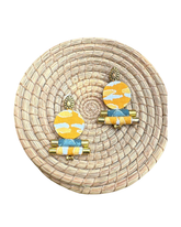 Circular Patterned Colourful Earrings