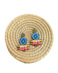 Circular Patterned Colourful Earrings