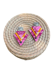Triple Triangle Patterned Earrings