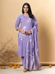 Lavender Salwar Kameez Set
