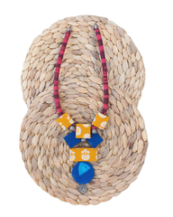 Elegant Fabric Necklace with Tree of Life Charm