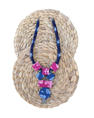 Elegant Fabric Necklace with Tree of Life Charm