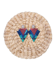 Triple Triangle Patterned Earrings