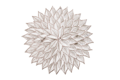 Set of 6 Rose Gold Leaf-Shaped Table Mats – Elegant Floral Placemats