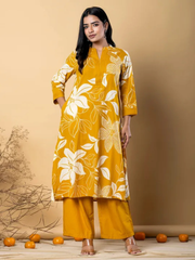 Vibrant Mustard Yellow Kurta Set