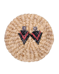 Triple Triangle Patterned Earrings