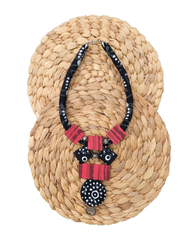 Elegant Fabric Necklace with Tree of Life Charm