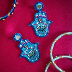 Hamsa Handmade Earrings