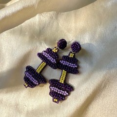 Gym Freak Dumbell Earrings