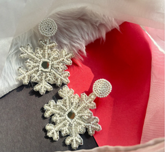 Snowflake Winter Themed Earrings