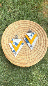 Triple Triangle Patterned Earrings