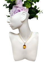 Classic Citrine Pendant in Silver