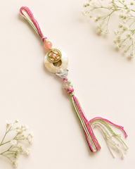 Handcrafted Pearl Harmony Rakhi