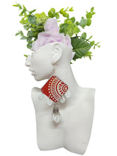 Dangling Red Diamond Shaped Earrings with Shells