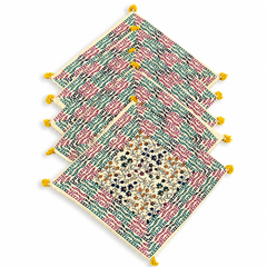 Multicolour cushion cover