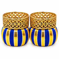 Decorative Gold Tealight Candle Holders – Set of 2