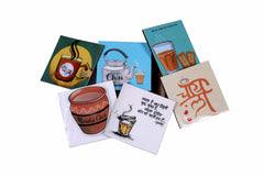 Chai Lover's Wooden Coaster – 4" x 4" (Set of 6)