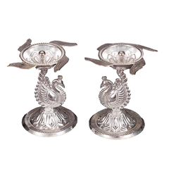 German Silver Diyas for Decorations