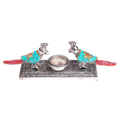 Twin Parrot Tealight Décor