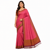 Mauve Pink Kanjeevaram Silk Saree