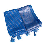 Royal Blue Silk Saree with Silver Zari Weaving