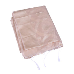Cream Silk Saree with Subtle Self Weaving