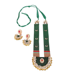 Emerald Khun Pearl Pendant Set