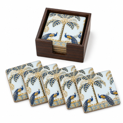 Peacock Palms Coaster - Set of 6