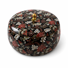 Midnight Bloom Oval Serving Casserole with Lid