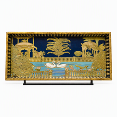 Royal Swan Garden Luxe Rectangular Serving Tray