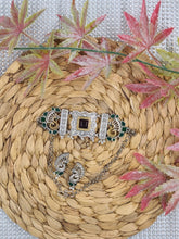 Emerald peacock ruby neckpiece