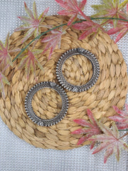 Silver Laticced Bangles with Silver Bead Lining