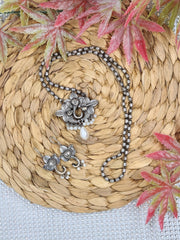 Oxidized Necklace Elephant Pendant