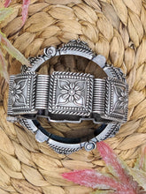 Silver Bracelet with Square Motif