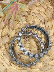 Silver bell shaped kada