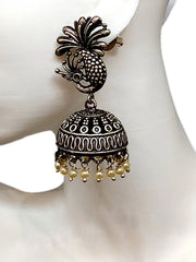 Ethnic Peacock Jhumkas