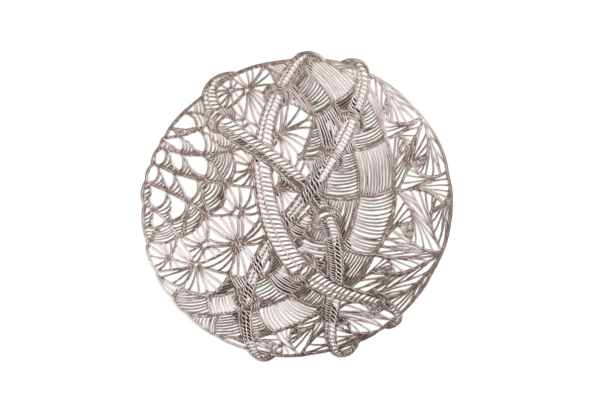 Set of 6 Abstract Art  Round Table Mats – Modern Artistic Placemats