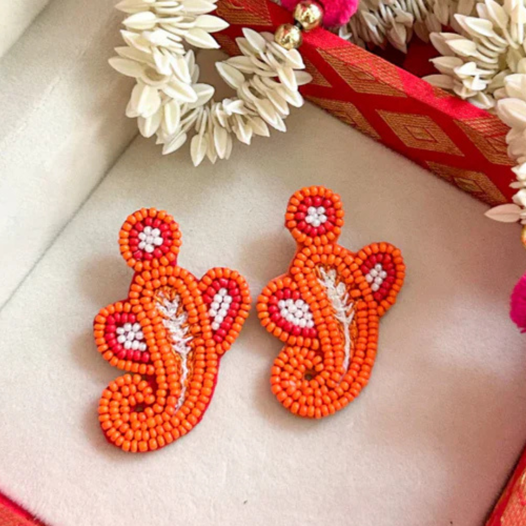 Ganpati Mini Handmade Earrings