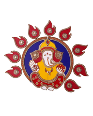 Acrylic Rangoli with Ganesha Design – Festive Decorative Art