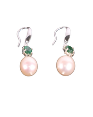 Polished Real Emerald and Pearl