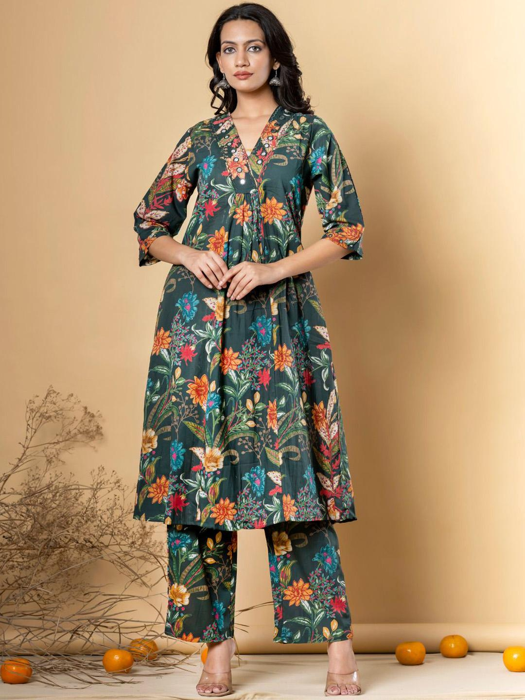 Stunning Green Kurta Set