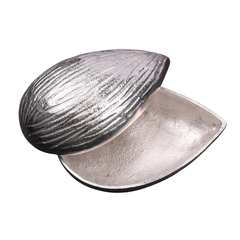 Silver  Peanut  Decorative  Holder